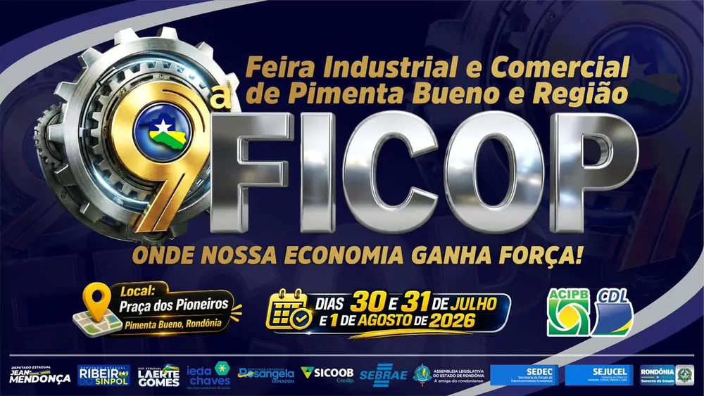 FICOP 2026 é anunciada e promete movimentar Pimenta Bueno e região