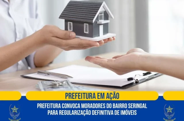 Prefeitura convoca moradores do bairro Seringal para regularização de imóveis